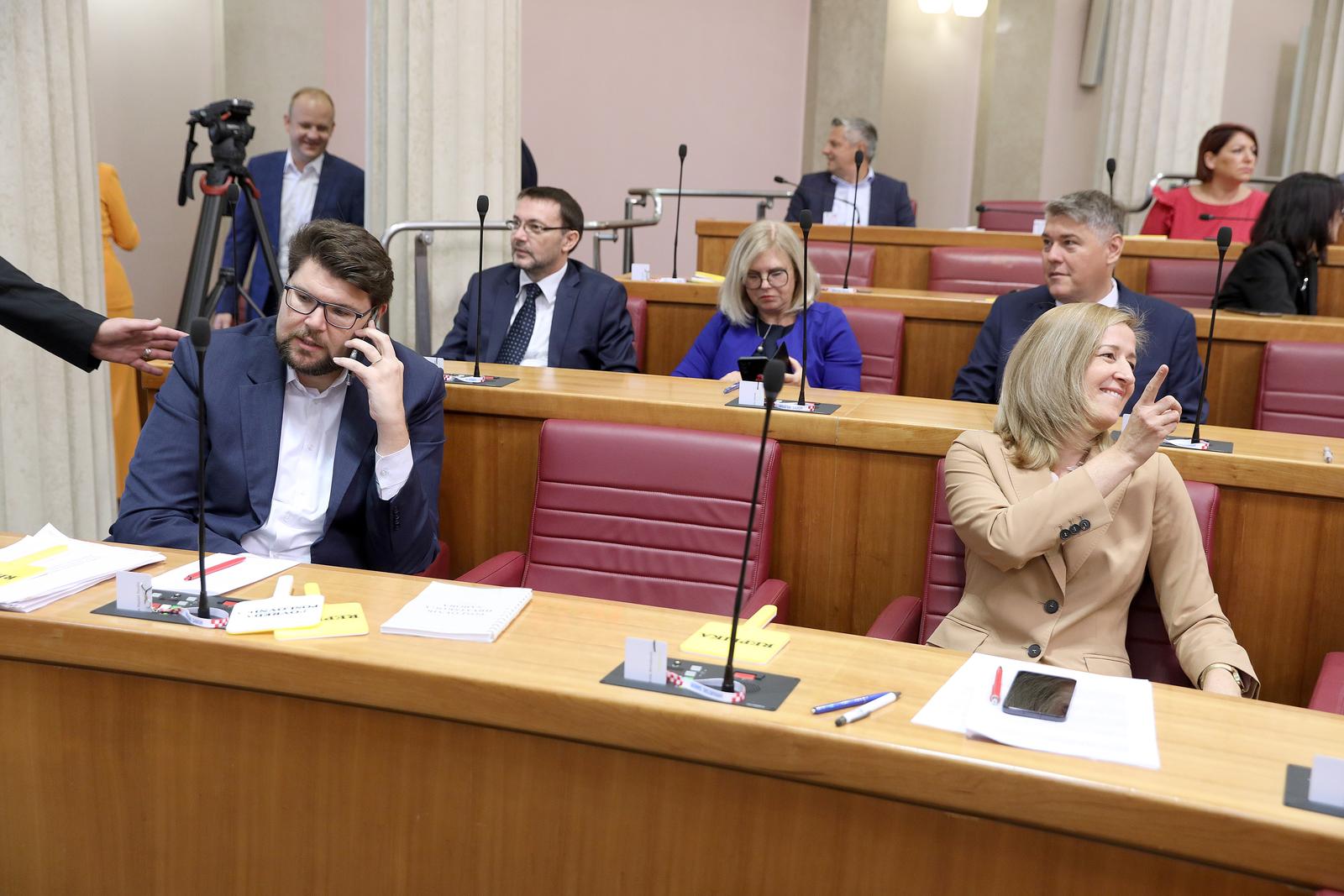 19.09.2023., Zagreb - Utvrdjivanjem dnevnog reda i aktualnim prijepodnevnom pocela je jesenska sjednica Sabora. Photo: Patrik Macek/PIXSELL