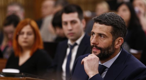 21, February, 2023, Belgrade - In the Great Hall of the National Assembly, the eighth session of the Assembly of the City of Belgrade was held, where changes in city transport regarding fare collection and other topics were discussed. Aleksandar Sapic. Photo: Amir Hamzagic/ATAImages

21, februar, 2023, Beograd - U Velikoj sali Narodne skupstine odrzana je osma sednica Skupstine grada Beograda na kojoj se raspravljalo o promenama u gradskom prevozu oko naplate karata i drugim temama.  Photo: Amir Hamzagic/ATAImages/PIXSELL