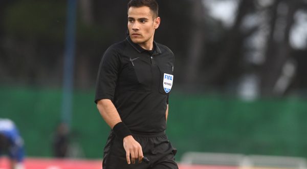 24.02.2023. Sibenik - SuperSport Prva nogometna liga 23 kolo. HNK Sibenik - NK Istra 1961. Sudac Athanassiou K Photo: Hrvoje Jelavic/PIXSELL