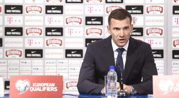 24.03.2017., Zagreb - Konferencija za medije nakon kvalifikacijske nogometne utakmice za Svjetsko nogometno prvenstvo 2018., Hrvatska - Ukrajina. Andriy Shevchenko. Photo: Sanjin Strukic/PIXSELL
