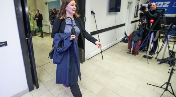 24.04.2023., Zagreb - Dolazak clanova HDZ-a na sjednicu Predsjednistva stranke na Trgu zrtava fasizma. Antonija Jozic Photo: Slavko Midzor/PIXSELL