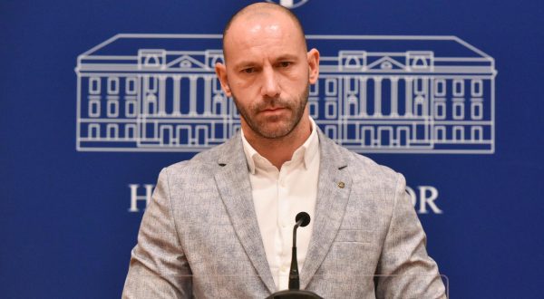 25.7.2023., Zagreb - U Hrvatskom saboru Damir Habijan saborski zastupnik Hrvatske demokratske zajednice reagirao je na izjave Marije Selak Raspudic. Photo: Davorin Visnjic/PIXSELL