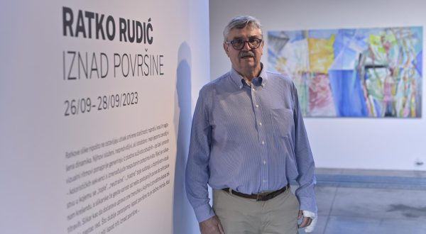 26.09.2023.,  Zagreb - Izlozba slika vaterpolo trenera Ratka Rudica u galeriji Kranjcar. Photo: Igor Soban/PIXSELL