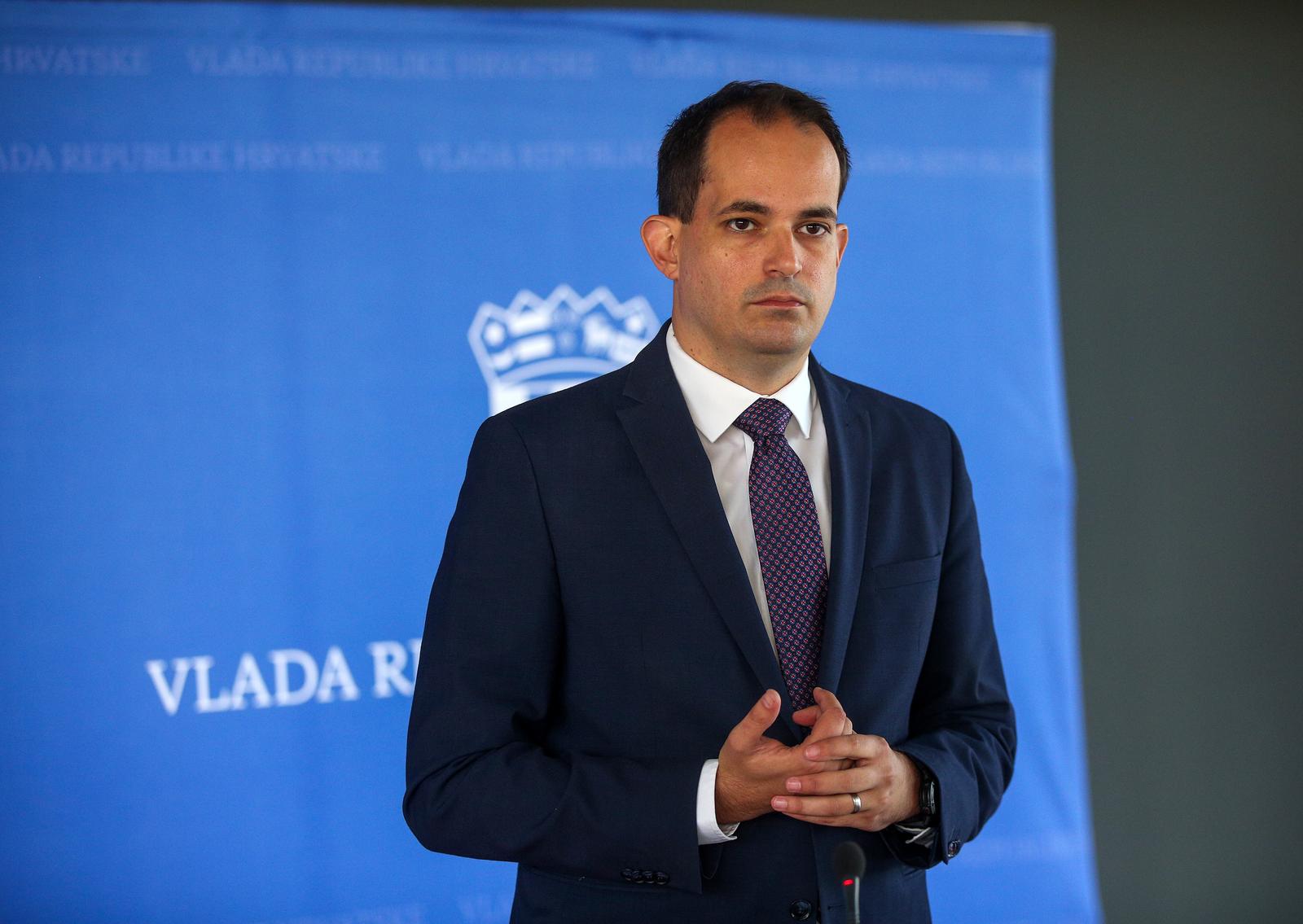 27.07.2023., Zagreb - Ministar pravosudja Ivan Malenica dao je izjavu za medije povodom zavrsteka strajka djelatnika u pravosudju Photo: Zeljko Hladika/PIXSELL