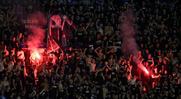 27.08.2023., stadion Maksimir, Zagreb - SuperSport HNL, 06. kolo, GNK Dinamo - HNK Rijeka., Navijaci Dinama, Bad Blue Boysi Photo: Marko Lukunic/PIXSELL
