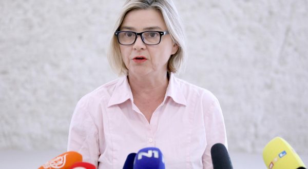 27.09.2023., Zagreb - Na konferenciji za medije odrzanoj u Saboru o radu Drzavnog odvjetnistva govorila je Sandra Bencic. Photo: Patrik Macek/PIXSELL