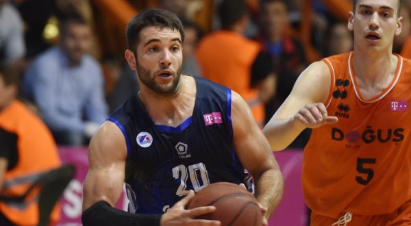28.04.2019., dvorana Baldekin, Sibenik - Druga utakmica cetvrtfinala Prvenstva Hrvatske, GKK Sibenik - KK Zadar. Domagoj Saric, Mislav BrzojarPhoto: Hrvoje Jelavic/PIXSELL