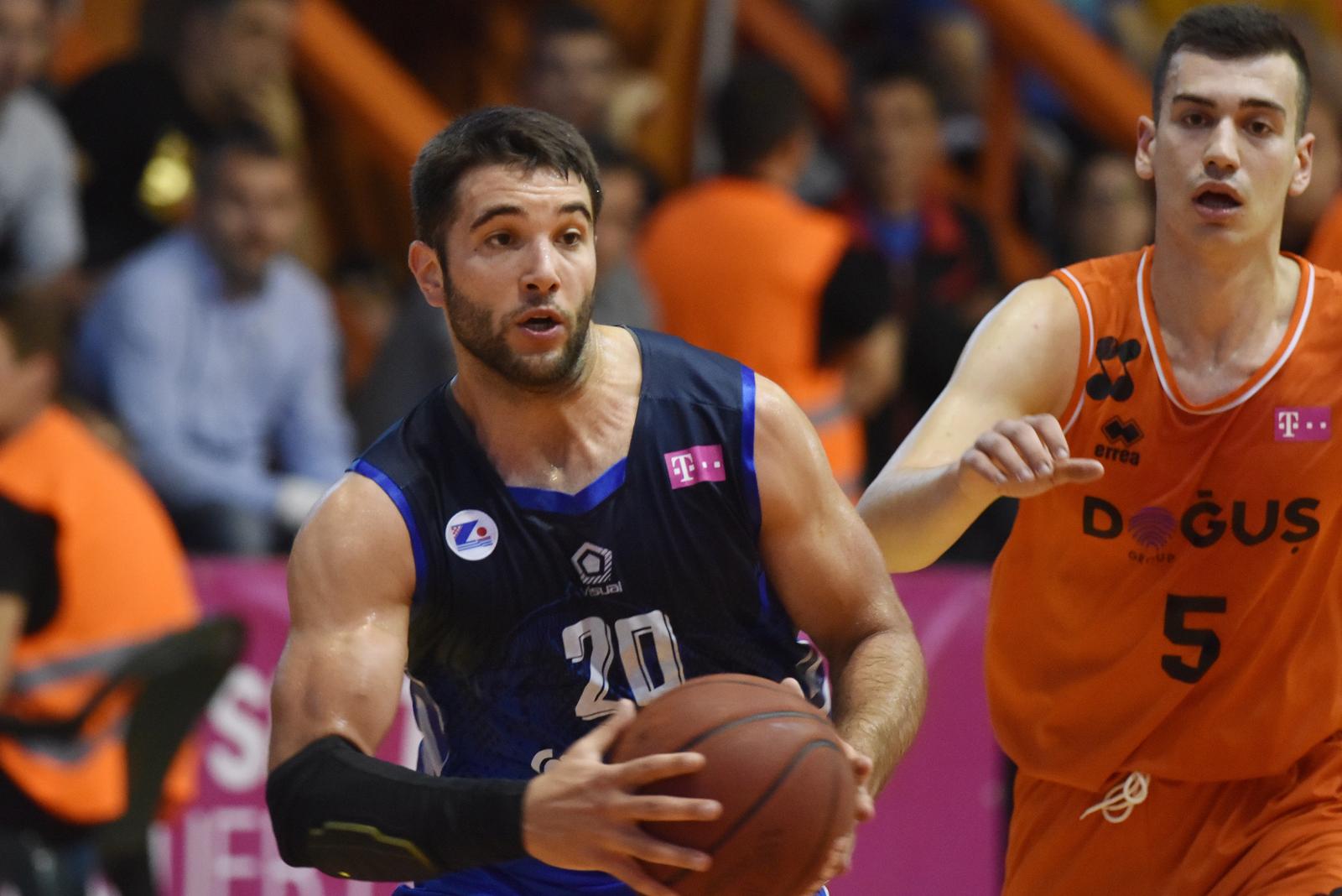 28.04.2019., dvorana Baldekin, Sibenik - Druga utakmica cetvrtfinala Prvenstva Hrvatske, GKK Sibenik - KK Zadar. Domagoj Saric, Mislav BrzojarPhoto: Hrvoje Jelavic/PIXSELL