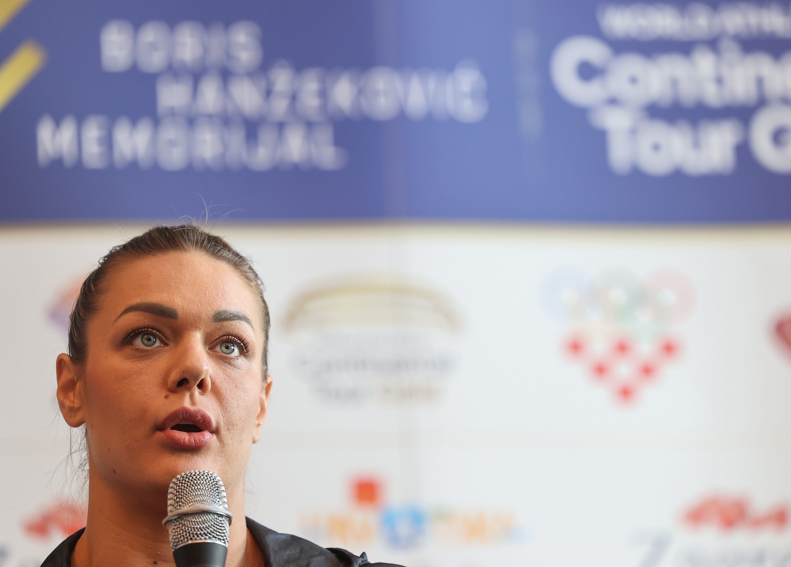 29.08.2023., Hotel Hilton Garden Inn, Zagreb - Odrzana konferencija za medije 73. Boris Hanzekovic memorijala. Gosti konferencije bili su Sandra Perkovic, Martin Markovic, Marino Bloudek, Natko Bosnjak. Photo: Marko Prpic/PIXSELL