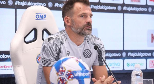 29.09.2023.,Split-Ivan Leko odrzao konferenciju za medije uoci nedjeljnig derbija orotiv Dinama na Poljudu. Photo: Ivo Cagalj/PIXSELL