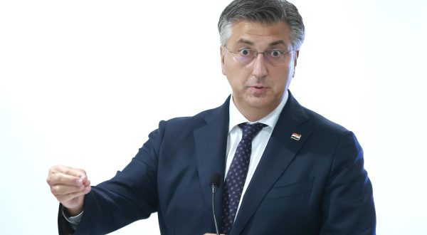 31.08.2023., Zagreb - Hrvatsko vojno uciliste Dr. Franjo Tudjman. Svecano otvorenje Kongresnog centra u Hrvatskom vojnom ucilistu Dr. Franjo Tudjman kojem su izmedju ostalih nazocilii predsjednik Vlade Republike Hrvatske Andrej Plenkovic i ministar obrane Mario Banozic. Photo: Sanjin Strukic/PIXSELL