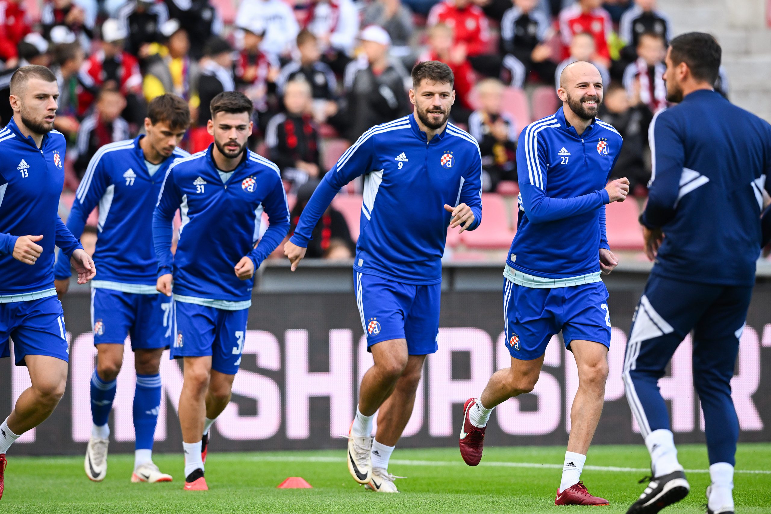 31.08.2023., stadion Letna, Prag, Ceska - Uzvratna utakmica play-offa UEFA Europske lige, Sparta Prag - GNK Dinamo Zagreb. Bruno Petkovic, Josip Misic Photo: Marko Lukunic/PIXSELL
