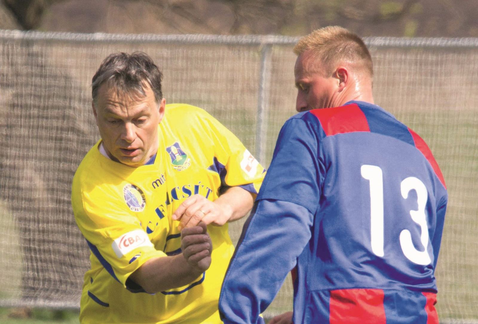 Viktor Orban  is playing football in his football team Felcsut. 2011.04.25.  PUBLICATIONxNOTxINxHUN

Viktor Orban IS Playing Football in His Football Team  2011 04 25 PUBLICATIONxNOTxINxHUN