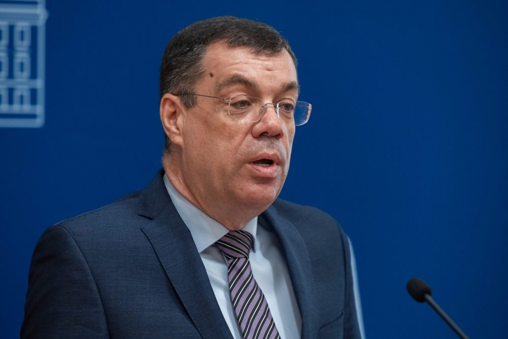 Zagreb, 15.09.2023. - Konferencija za novinare Kluba zastupnika Fokusa i Reformista o ustavnoj tužbi stranke Fokusa protiv zabrane rada nedjeljom.
Na fotografiji Damir Bajs.
foto HINA/ Edvard ŠUŠAK/ es