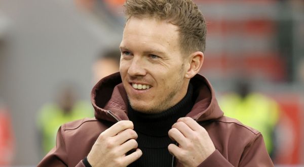 epa10876337 (FILE) - Munich's head coach Julian Nagelsmann reacts before the German Bundesliga soccer match between Bayer 04 Leverkusen and FC Bayern Munich in Leverkusen, Germany, 19 March 2023  (reissued 22 September 2023). Julian Nagelsmann will take over as head coach of the German national soccer team until the end of the UEFA Euro 2024, the German Football Association (DFB) confirmed in a statement on 22 September 2023.  EPA/RONALD WITTEK