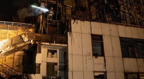 epa10882184 A handout photo made available by the State Emergency Service shows rescuers working at the site of a rocket attack on a hotel at the Sea Station in the southern Ukrainian city of Odesa, Ukraine, 25 September 2023. According to Ukrainian First Deputy Prime Minister and Economy Minister Yulia Svyrydenko on 25 September in her social media account, Odesa port infrastructure was hit by a massive drones and missiles attack overnight, resulting " in the destruction of grain facilities and significant damage to the seaport". Russian troops entered Ukrainian territory in February 2022, starting a conflict that has provoked destruction and a humanitarian crisis.  EPA/STATE EMERGENCY SERVICE HANDOUT HANDOUT HANDOUT HANDOUT EDITORIAL USE ONLY/NO SALES