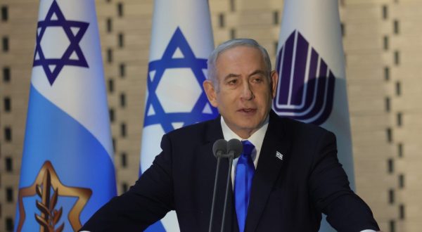 epa10883455 Israeli Prime Minister Benjamin Netanyahu addressing a state memorial ceremony for fallen Israeli soldiers and the 50th anniversary of Yom Kippur war (1973 war) in the hall of remembrance of Mount Herzl military cemetery in Jerusalem, Israel, 26 September 2023, as Israel marks the 50th anniversary of the Yom Kippur War also known as 1973 Arab–Israeli War. The war began on 6 October 1973 on the Jewish holiday of Yom Kippur when the armies of Syria in the north and Egypt in the south launched an surprise attack against Israel. The war ended 25 October 1973, and is considering to be the deadliest war in Israeli history with 2,689 Israeli soldiers killed.  EPA/ABIR SULTAN