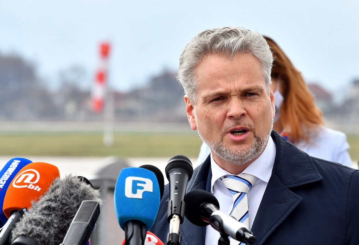 Boxes of the Pfizer vaccine are unloaded at the Sarajevo Airport, in Bosnia, on March 25, 2021. Plane carrying 24.000 doses of Pfizer vaccines, part of the international COVAX programme to ensure vaccine access for low- and middle-income countries, delivered the first COVAX vaccines to Bosnia.