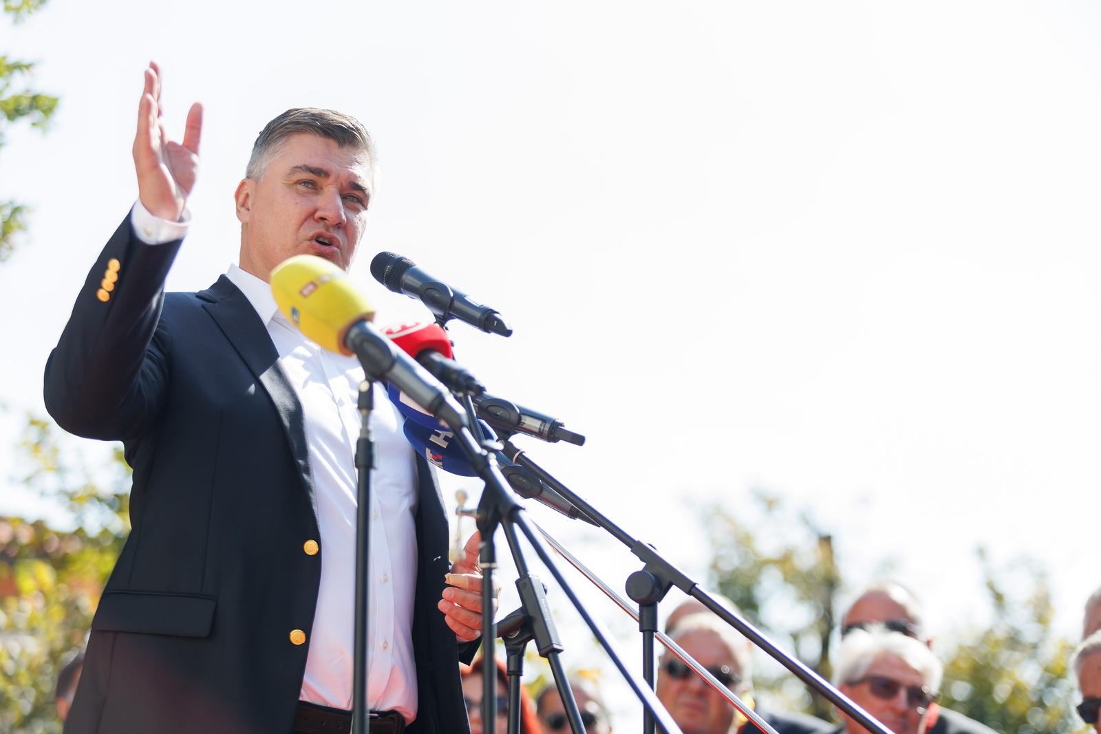 1.10.2023.., Kastav - Predsjednik Republike Zoran Milanovic sudjelovao je na centralnom dogadaju Pozdrav Beloj nedeji u Gradu Kastvu. Photo: Nel Pavletic/PIXSELL