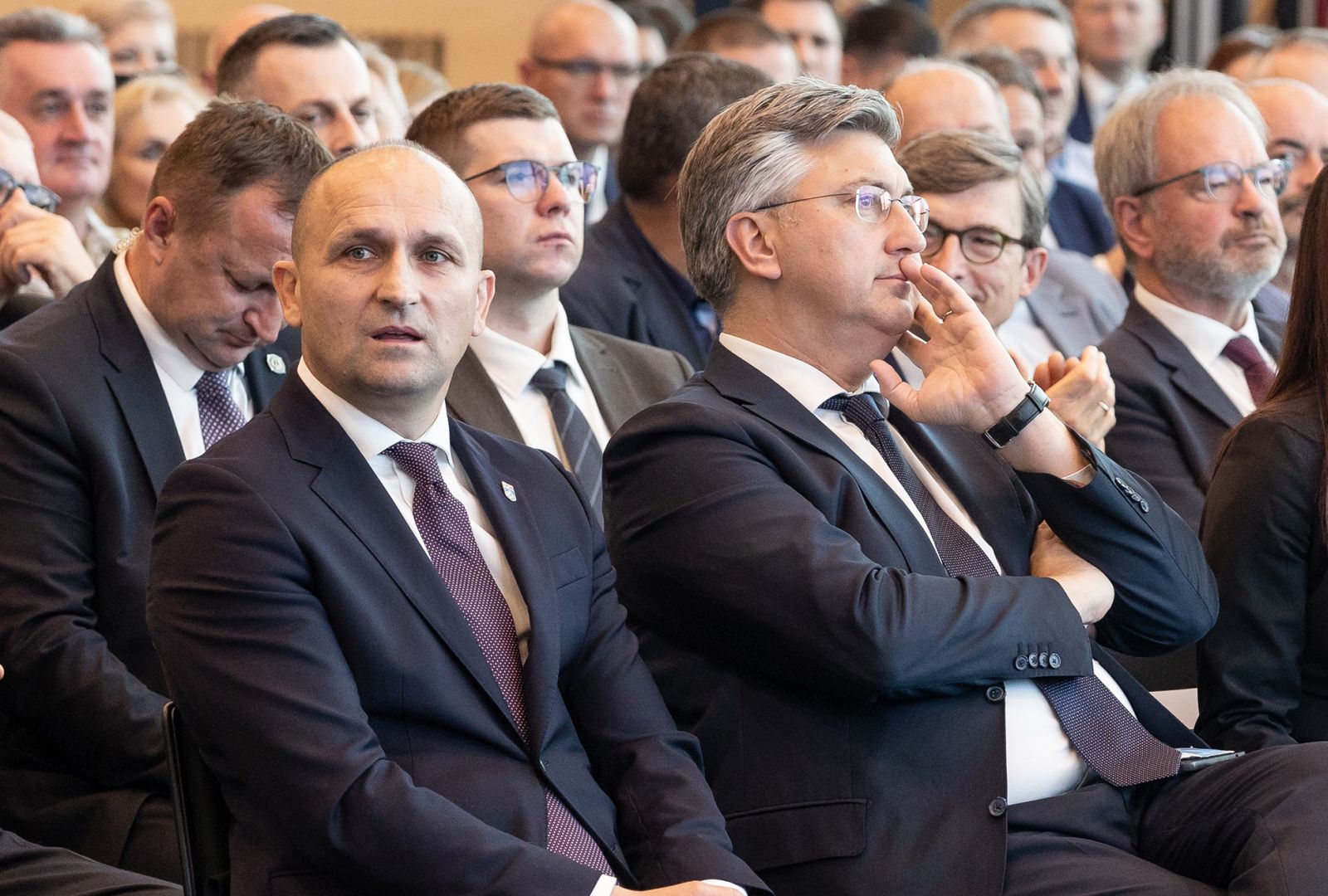 02.06.2022., Osijek - U povodu Dana Osjecko-baranjske zupanije, predsjednik Vlade Andrej Plenkovic sudjelovao je na svecanoj sjednici skupstine OBZ. Photo: Davor Javorovic/PIXSELL