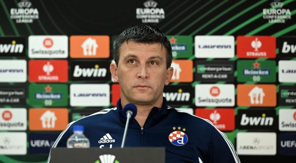 04.10.2023., Pristina - Stadion Fadil Vokrri. Konferencija za medije GNK Dinamo uoci sutrasnje utakmice 2. kolo Konferencijske lige FC Ballkani i GNK Dinamo. Sergej Jakirovic Photo: Marko lukunic/PIXSELL