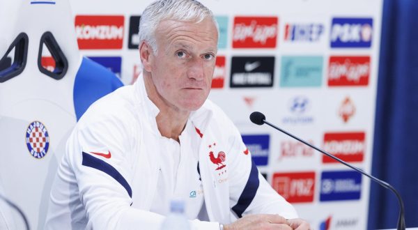 05.06.2022., Split - Izbornik Francuske Didier Deschamps na konferencijia za medije uoci sutrasnje utakmice UEFA Liga nacije protiv Hrvatske.   Photo: Miroslav Lelas/PIXSELL
