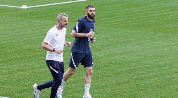 05.06.2022., Split - Trening reprezentacije Francuske na stadionu Poljud uoci utakmice UEFA Liga nacija protiv Hrvatske. 
Karim Benzema
  Photo: Miroslav Lelas/PIXSELL