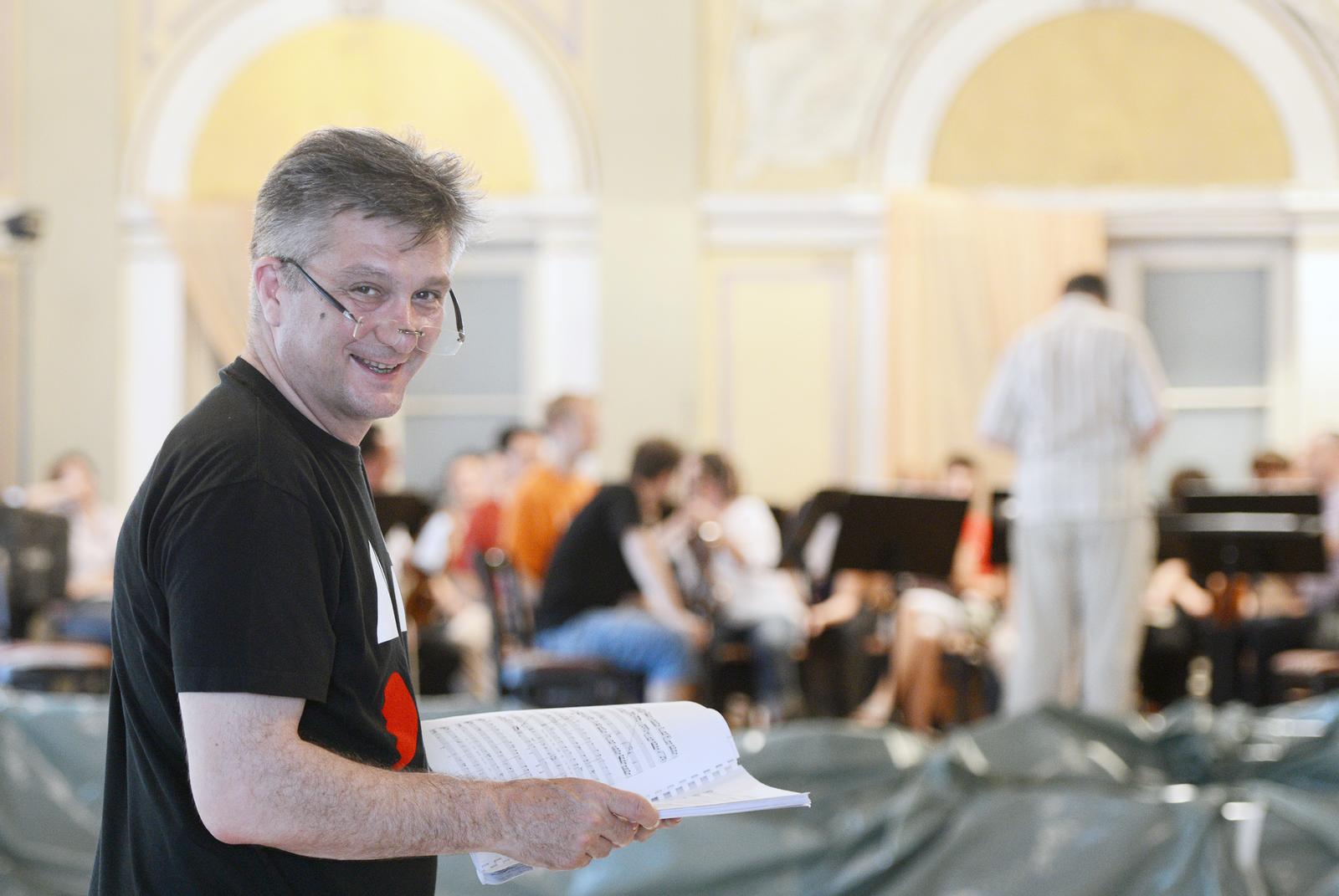 09.06.2015., Kazaliste, Varazdin - Proba opere Hipohondrijakus u Koncertnoj dvorani HNK. Redatelji Ozren Prohic. "nPhoto: Marko Jurinec/PIXSELL