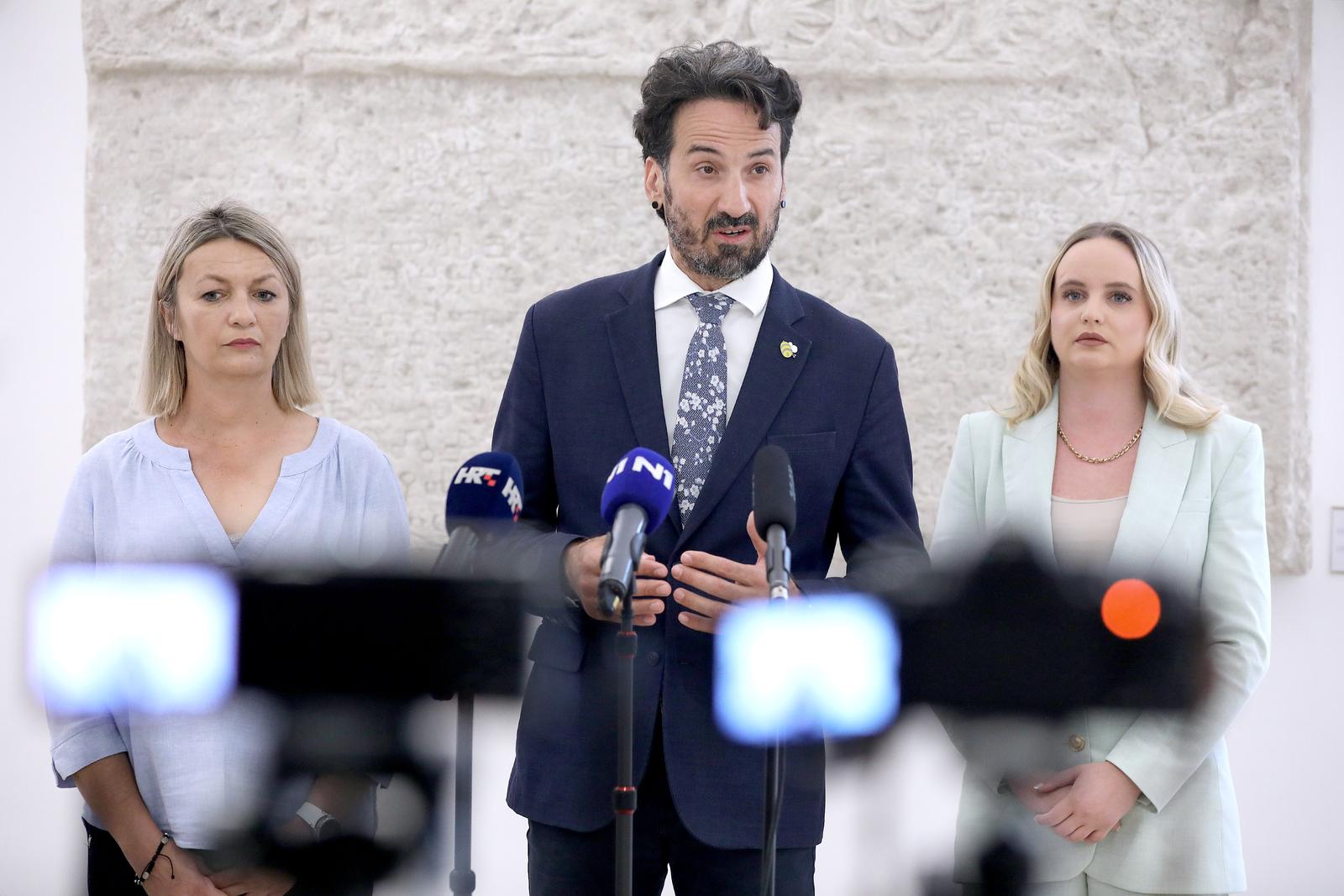10.10.2023., Zagreb - U Saboru je odrzan okrugli stol „Ima li svinjogojstvo buducnost u Hrvatskoj?“ u organizaciji zastupnika Marina Miletica. 
. Photo: Patrik Macek/PIXSELL