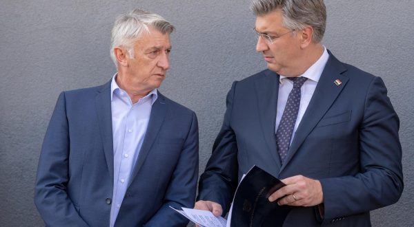 11.07.2023., Zadar - Predsjednik vlade Andre Plenkovic sudjelovao je na svecanosti primopredaje kljuceva POS-ovih stanova. Bozidar Longin Photo: Dino Stanin/PIXSELL