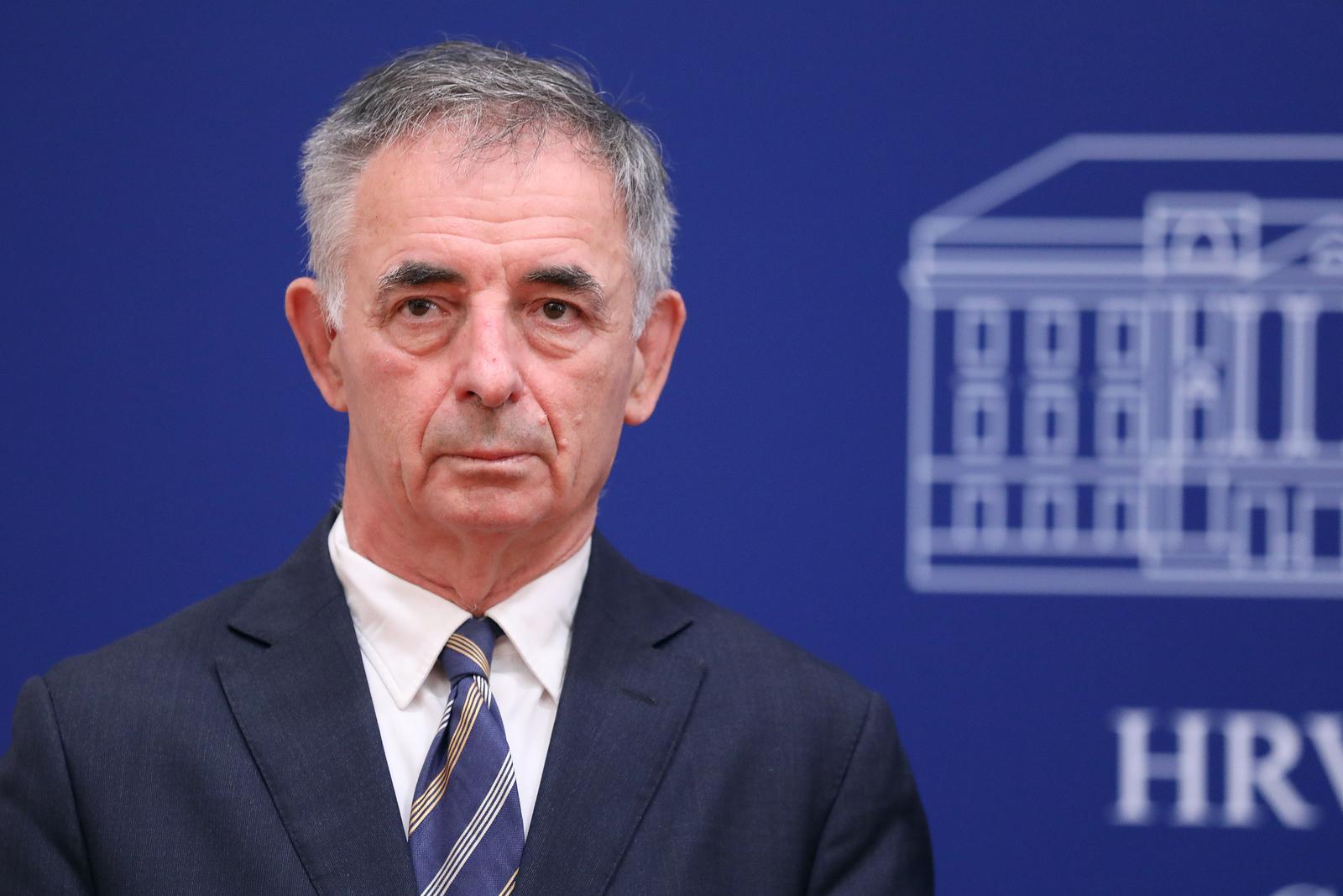 11.10.2023., Zagreb - Na konferenciji za medije odrzanoj u Saboru o temi "Pravo na cirilicu" govorili su zastupnici SDSS-a. Photo: Patrik Macek/PIXSELL