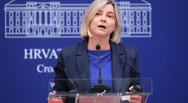 11.10.2023., Zagreb - Na konferenciji za medije odrzanoj u Saboru o temi "Odgovornost za ekoloske katastrofe uzrokovane pozarima kod privatnih oporabitelja" govorila je Sandra Bencic. Photo: Patrik Macek/PIXSELL