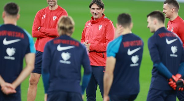 11.10.2023., Osijek - Trening nogometasa hrvatske nogometne reprezentacije na Opus Areni uoci susreta protiv Turske u kvalifikacijama za Europsko prvenstvo 2024. godine. izbornik hrvatske nogometne reprezentacije Zlatko Dalic Photo: Davor Javorovic/PIXSELL