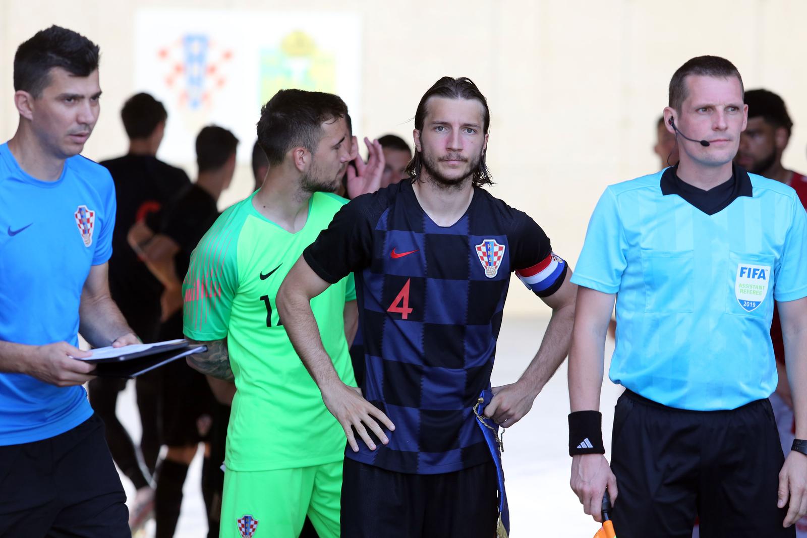12.06.2019. , Pula - Stadion Aldo Drosina. Prijateljska medjunarodna nogometna utakmica U-21, Hrvatska-Danska. Ivan Sunjic"nPhoto: Goran Kovacic/PIXSELL