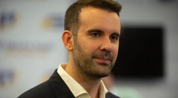 11, June, 2023, Podgorica - Addressing the media by Milojko Spajic, president of the Europe Now Movement, after the preliminary results of the extraordinary parliamentary elections. Milojko Spajic. Photo: R.R./ATAImages

11, jun, 2023, Podgorica - Obracanje medijima predsednika Pokreta Evropa sad Milojka Spajica nakon preliminarnih rezultata vanrednih parlamentarnih izbora. Photo: R.R./ATAImages Photo: R.R./ATAImages/PIXSELL