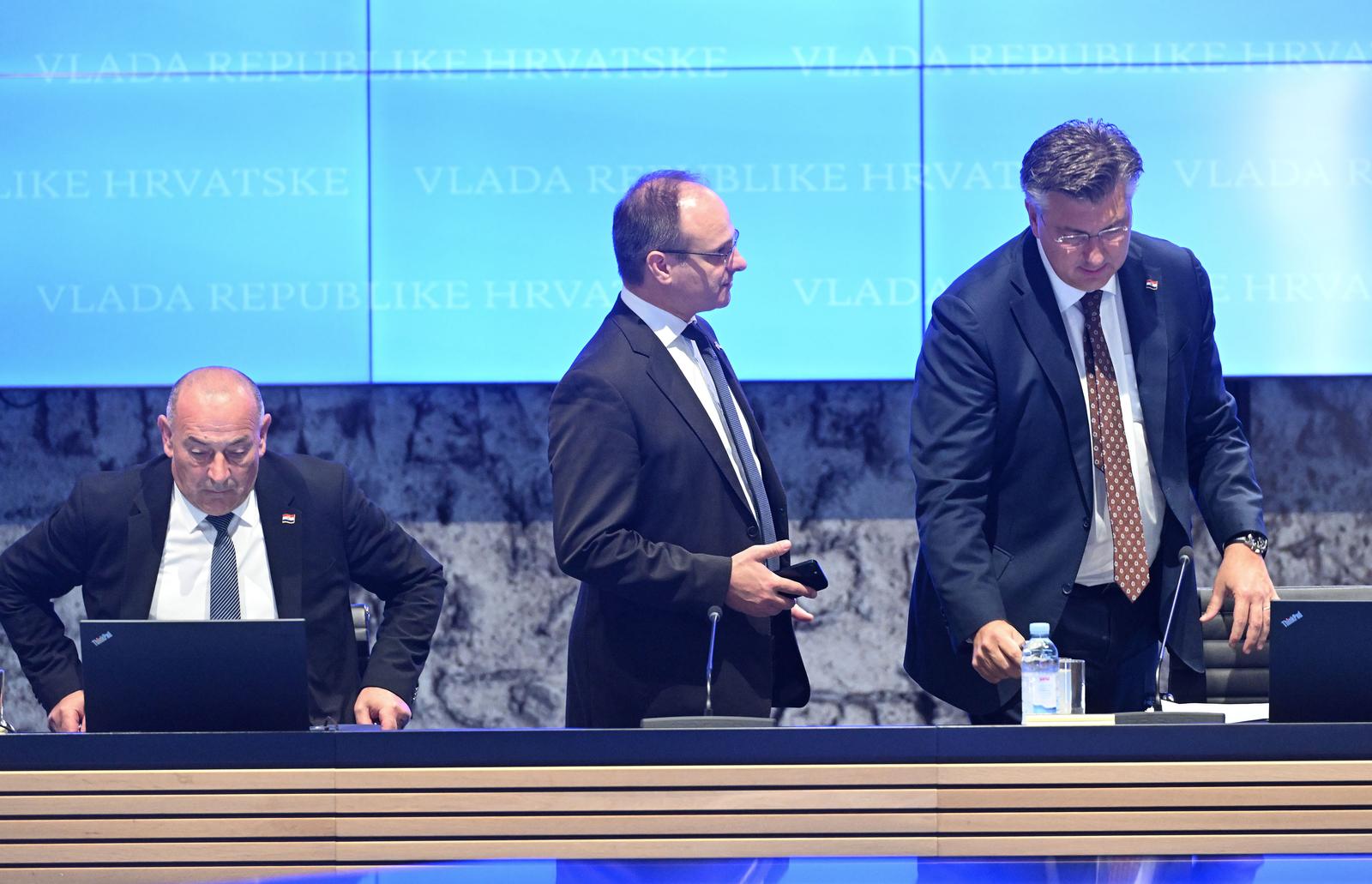 12.10.2023., Zagreb - U NSK je odrzana 256. sjednica Vlade RH s temom rebalansa proracuna Photo: Davorin Visnjic/PIXSELL