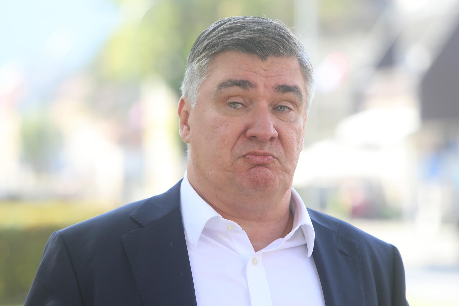 12.10.2023 - Plaski - Predsjednik RH Zoran Milanovic nazocio je svecanoj sjednici povodom Dana opcine Plaski. Photo: Kristina Stedul Fabac/PIXSELL
