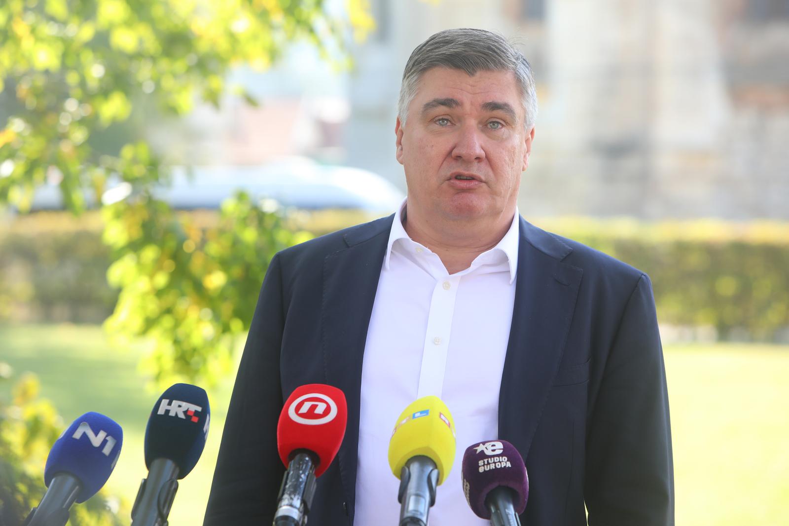 12.10.2023 - Plaski - Predsjednik RH Zoran Milanovic nazocio je svecanoj sjednici povodom Dana opcine Plaski. Photo: Kristina Stedul Fabac/PIXSELL