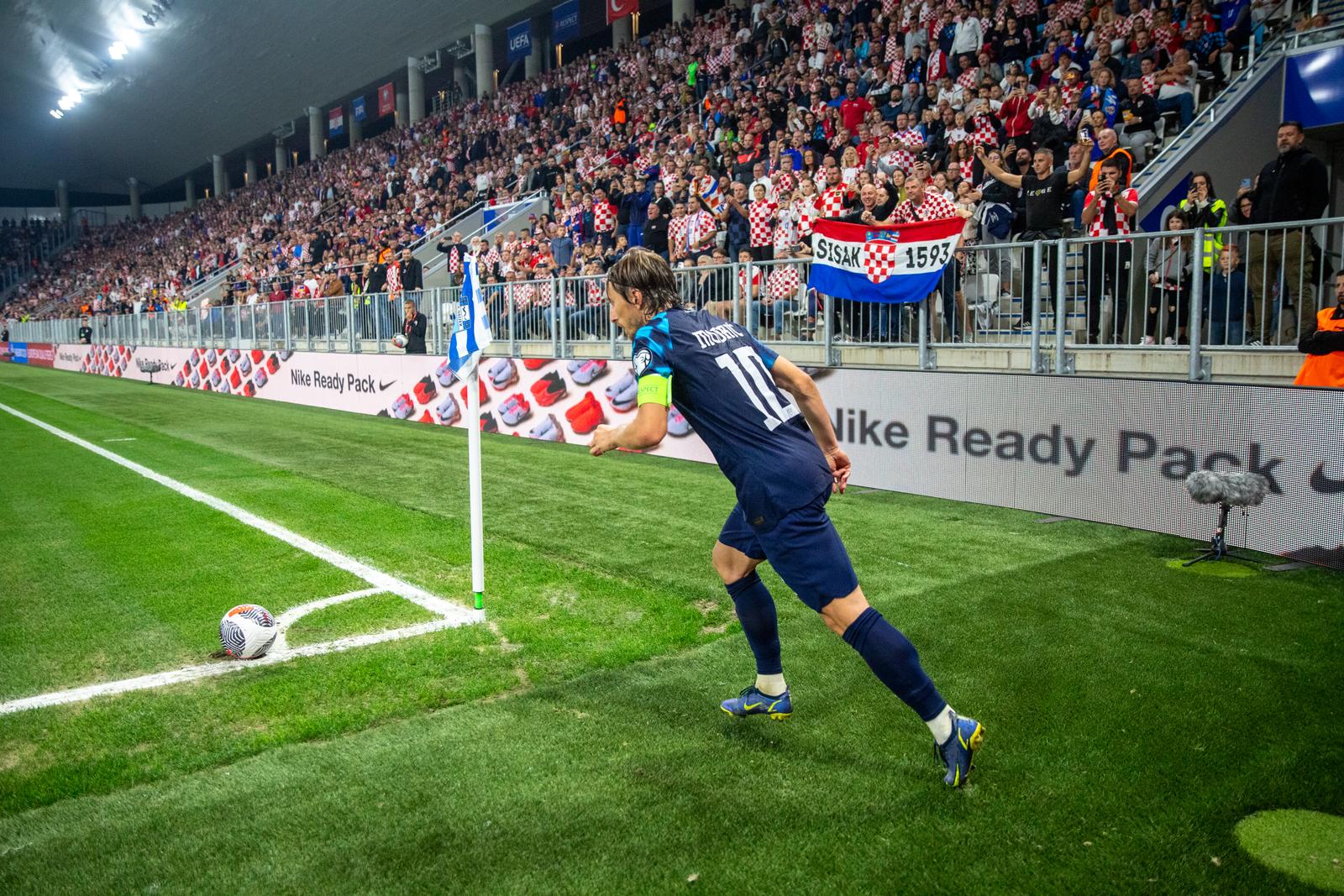 12.10.2023., Opus Arena, Osijek - Kvalifikacije za UEFA Europsko prvenstvo 2024., skupina D, 7. kolo, Hrvatska - Turska. Luka Modric Photo: Borna Jaksic/PIXSELL