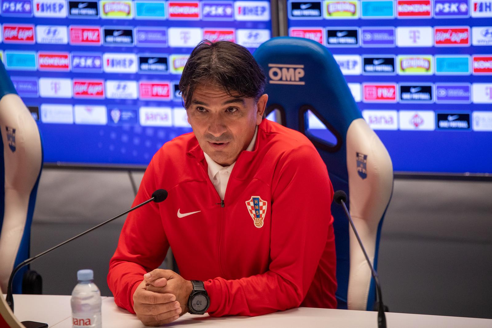 13.10.2023., Opus Arena, Osijek - Izbornik Zlatko Dalic odrzao je konferenciju za medije  Photo: Borna Jaksic/PIXSELL