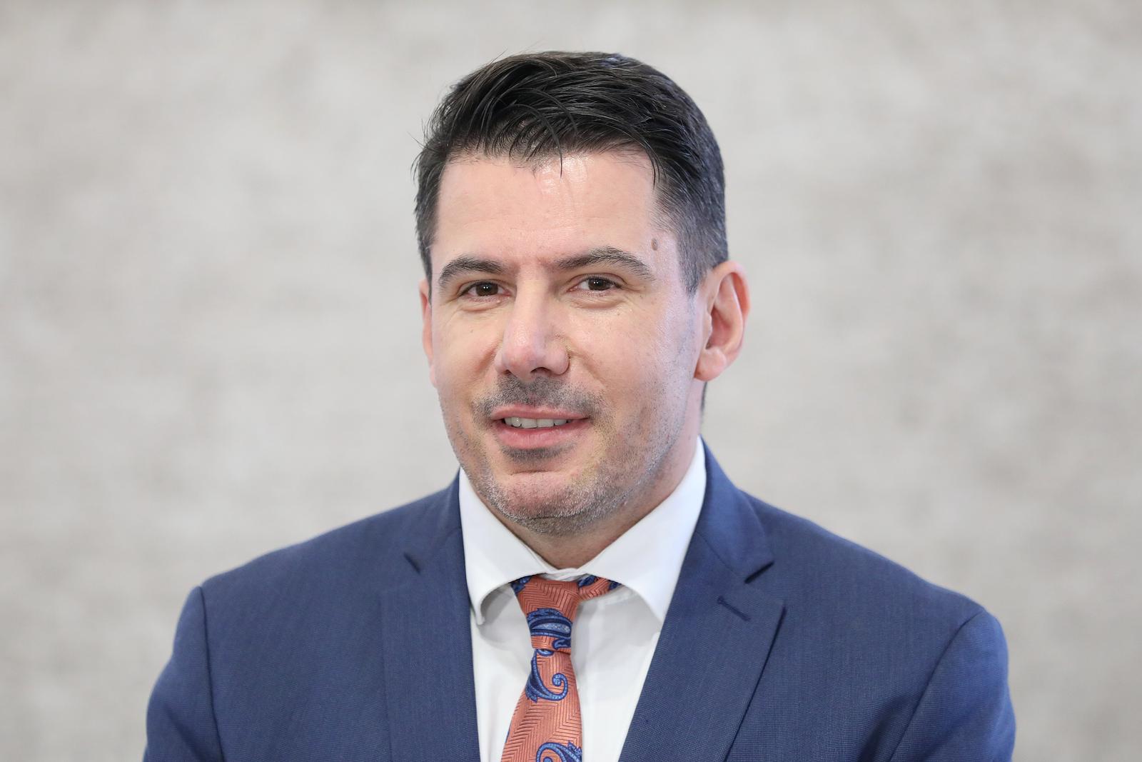 13.10.2023., Zagreb - Na konferenciji za medije odrzanoj u Saboru o ataktualnim temama  govorio je Nikola Grmoja. Photo: Patrik Macek/PIXSELL