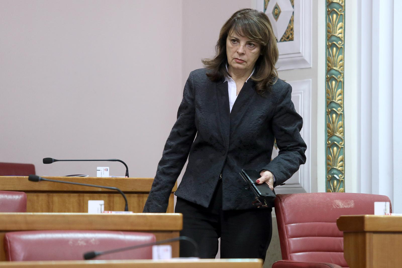 14.02.2020., Zagreb - Sabor je 16. sjednicu nastavio raspravom o godisnjem izvjescu o radu Agencije za zastitu trzisnog natjecanja.rPhoto: Patrik Macek/PIXSELL
