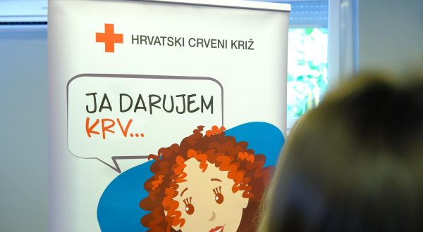 14.06.2023., Zagreb - Hrvatski crveni kriz obiljezio je Svjetski dan darivatelja krvi dobrovoljnom akcijom darivanja krvi. Photo: Slaven Branislav Babic/PIXSELL
