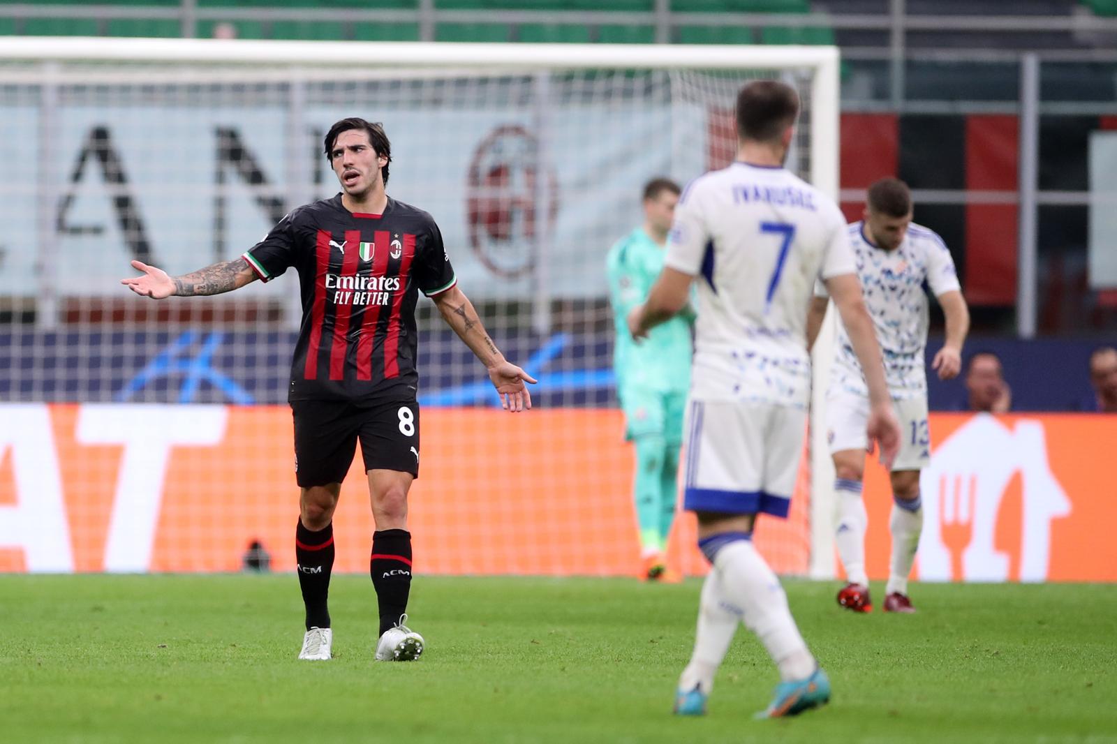 14.09.2022., stadion San Siro, Milano - UEFA Liga prvaka, 2. kolo, skupina E, AC Milan - GNK Dinamo. Photo: Matija Habljak/PIXSELL