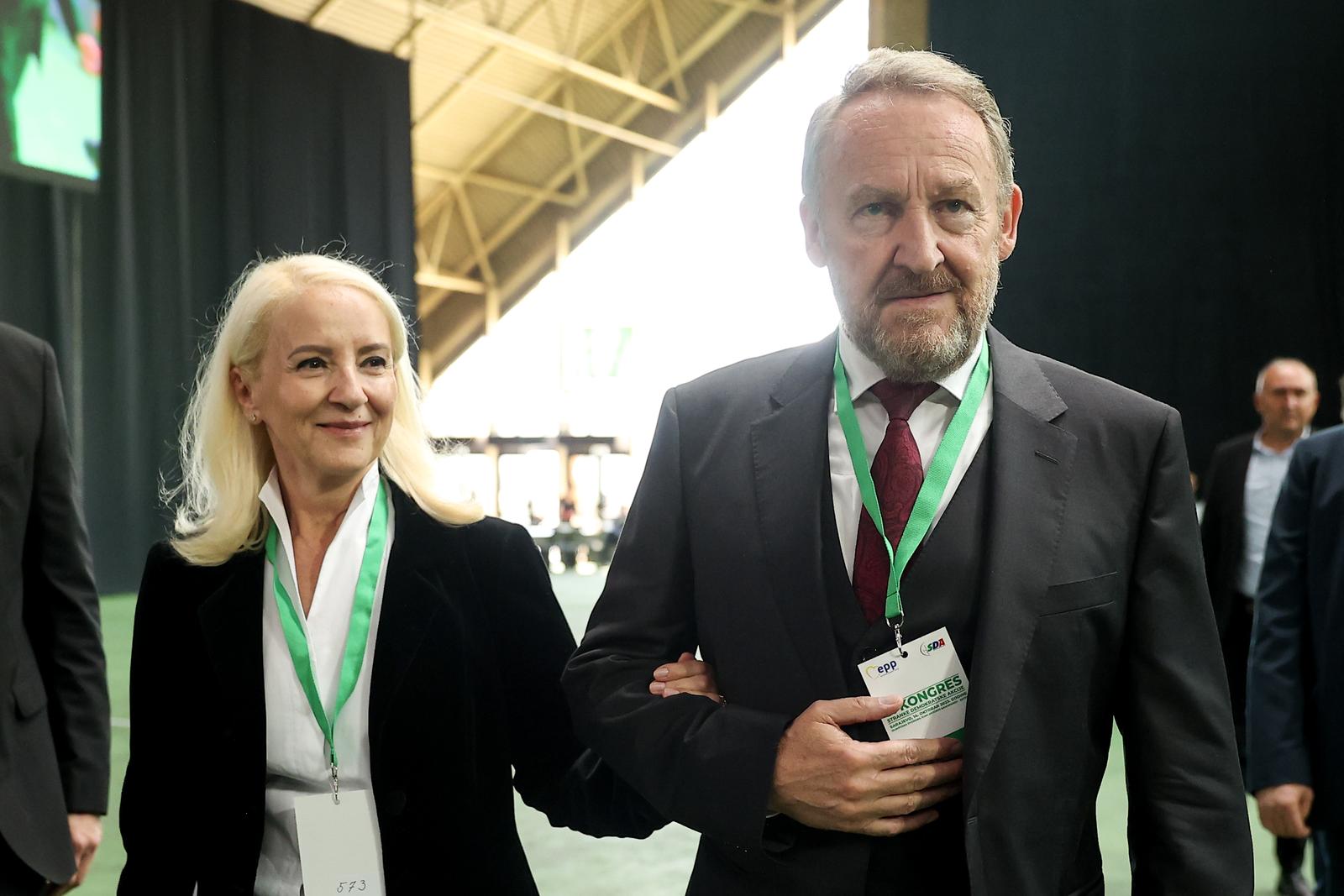 14.10.2023., Sarajevo, Bosna i Hercegovina - U dvorani Zetra zapoceo je kongres SDA (Stranka Demokratske Akcije) na kojoj je jedini kandidat za predsjednika Bakir Izetbegovic. Photo: Armin Durgut/PIXSELL