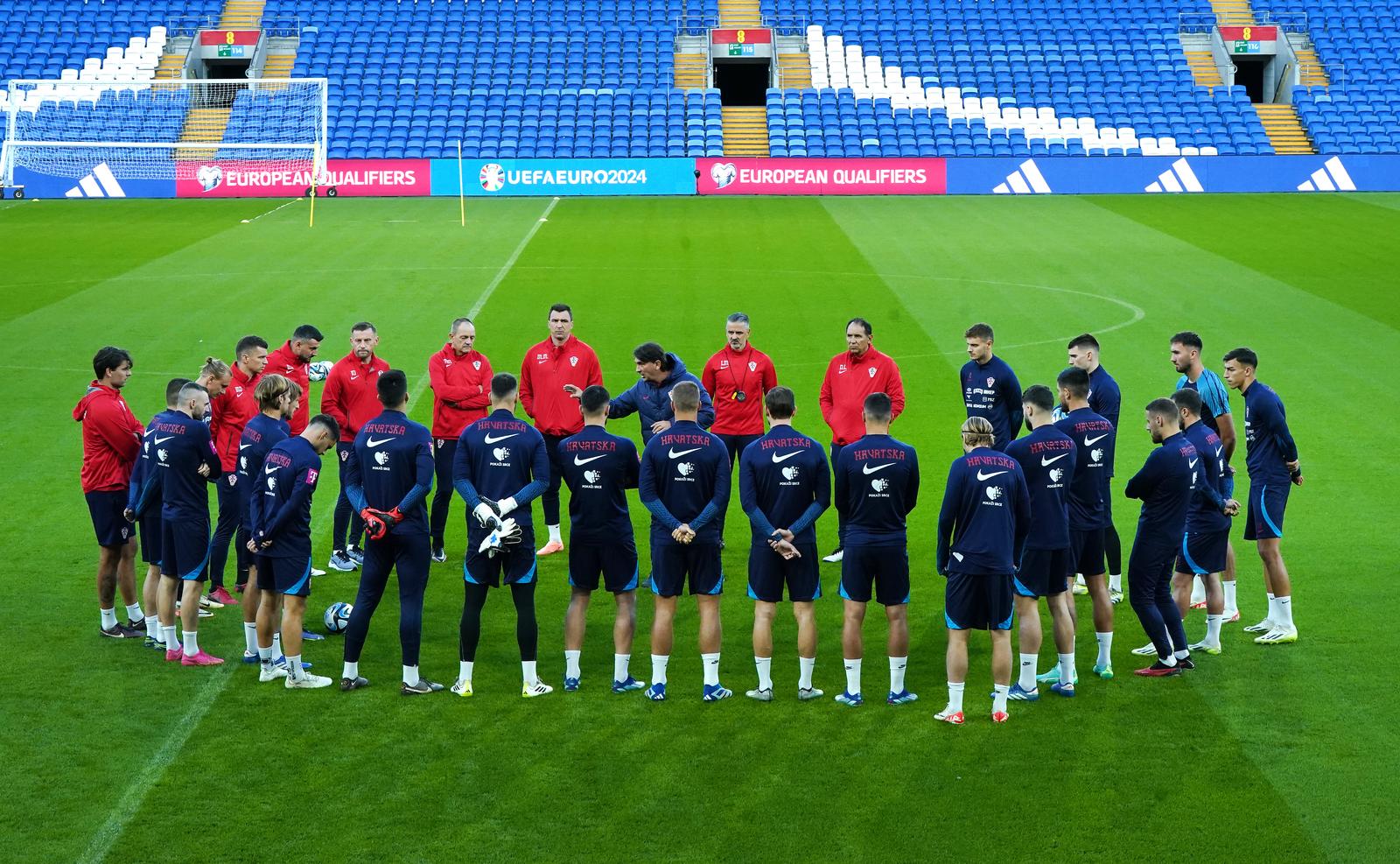 14.10.2023., Cardiff City Stadium, Cardiff - Trening hrvatske nogometne reprezenztacije. Photo: Nick Potts/PIXSELL