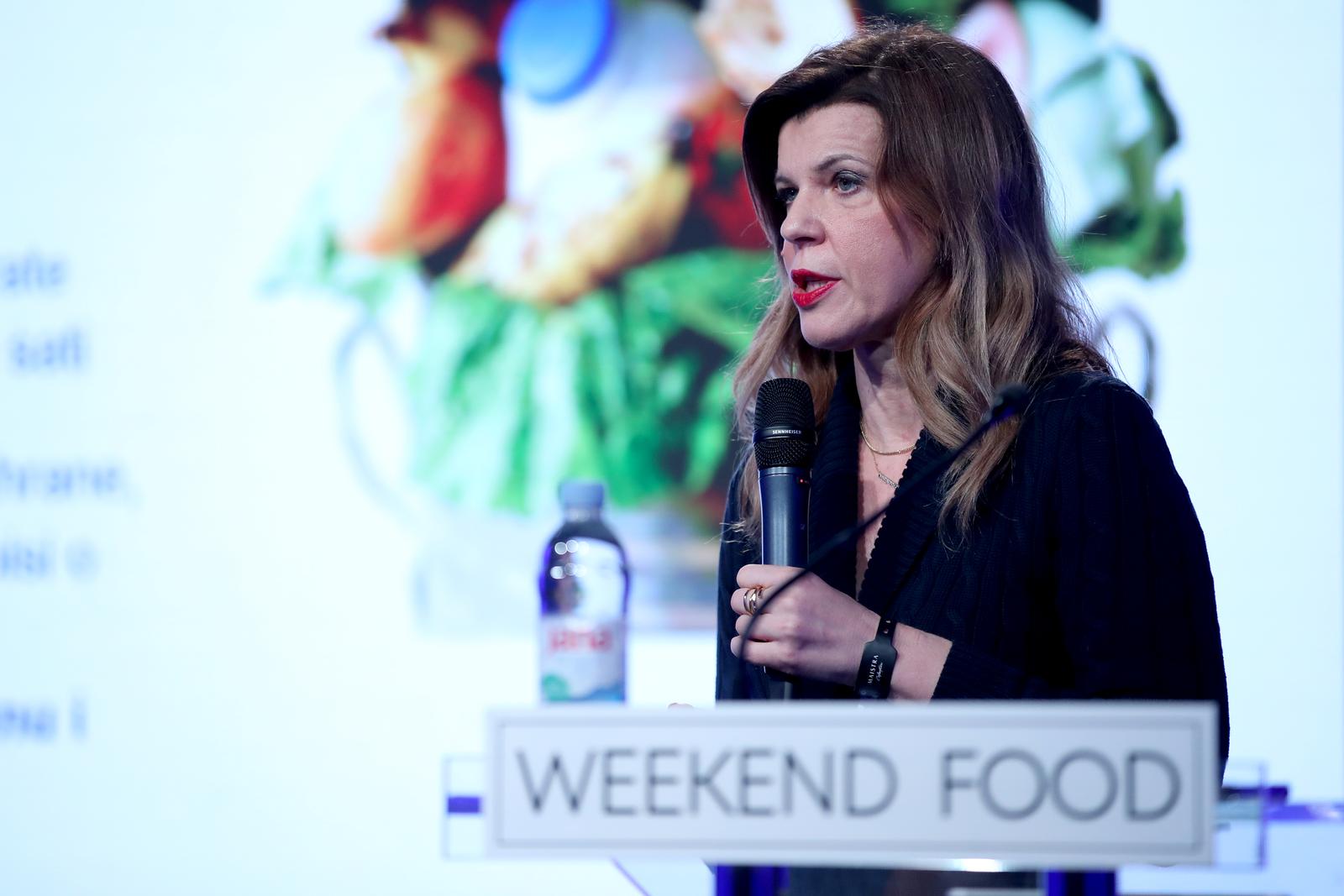 15.04.2023., Rovinj, Hrvatska - Predavanje zastupnice u Europskom Parlamentu Biljane Borzan “No time or food to waste  - Smanjimo nepotrebno rasipanje hrane” na Weekend Food Festivala u Rovinju. Photo: Matija Habljak/PIXSELL