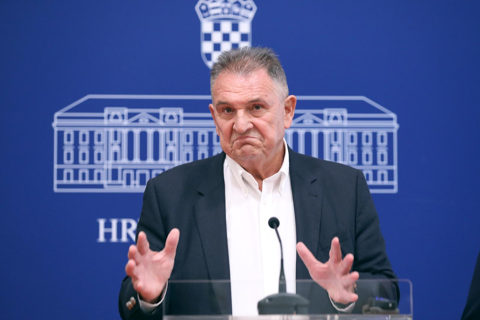 15.09.2023., Zagreb -Na konferenciji za medije Reformista odrzanoj u Saboru o temi "Nove Vladine mjere" govorili su Natalija Martincevic i Radimir Cacic.

 Photo: Patrik Macek/PIXSELL