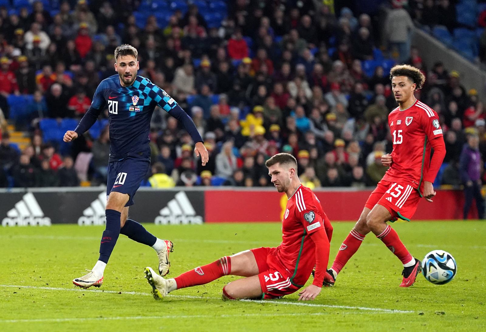 15.10.2023., stadion Cardiff City, Cardiff, Wales - Utakmica skupine D kvalifikacija za UEFA Euro 2024, Wales - Hrvatska, na stadionu Cardiff City u Walesu.   Photo: Nick Potts/PIXSELL