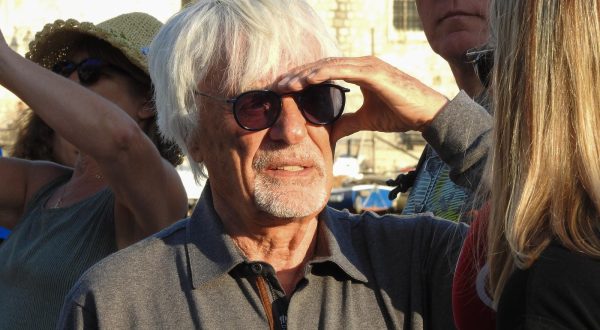 16.08.2019., Dubrovnik - Bernie Ecclestone sa suprugom Fabianom Flosi te prijateljima Christianom Horner sa suprugom bivsom spajsicom Geri Halliwell prosetali gradom."n"nPhoto: Matija Habljak/PIXSELL "n"n